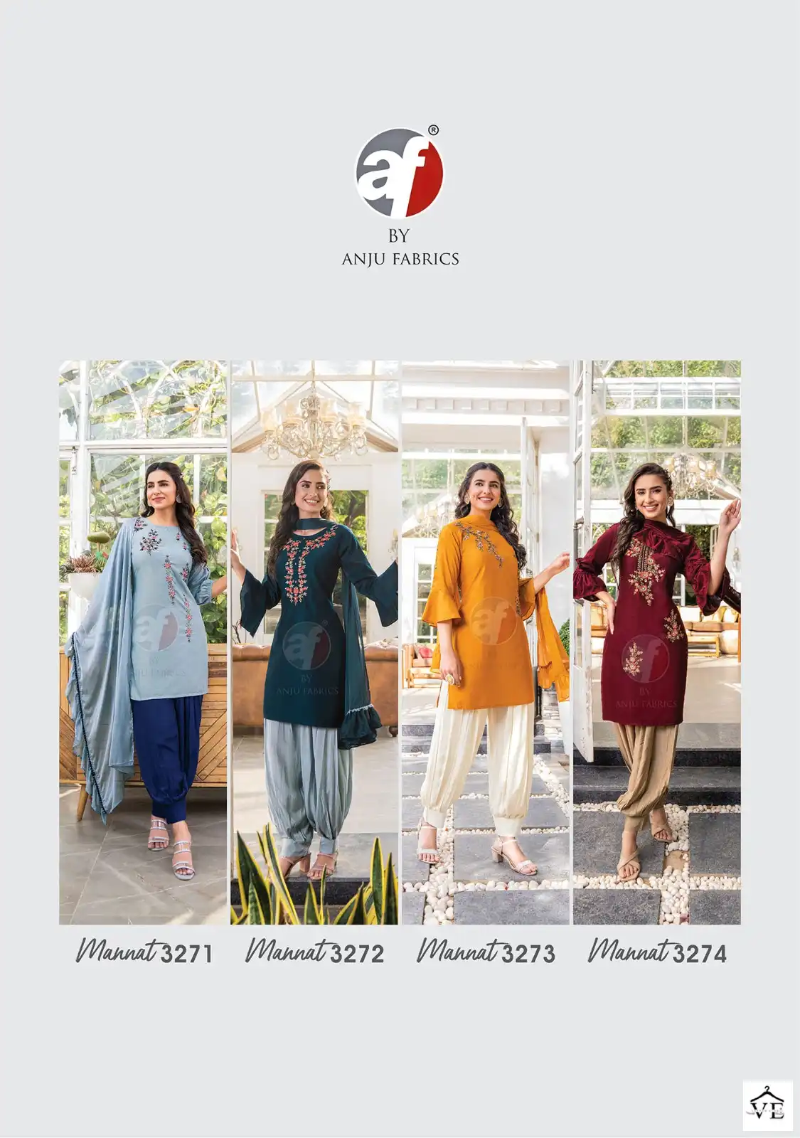 Anju Fabrics Mannat Bamber Silk Wholesale Readymade Suits Catalog — Wholesale Salwar Suits, MPA wholesale from Surat — view 10