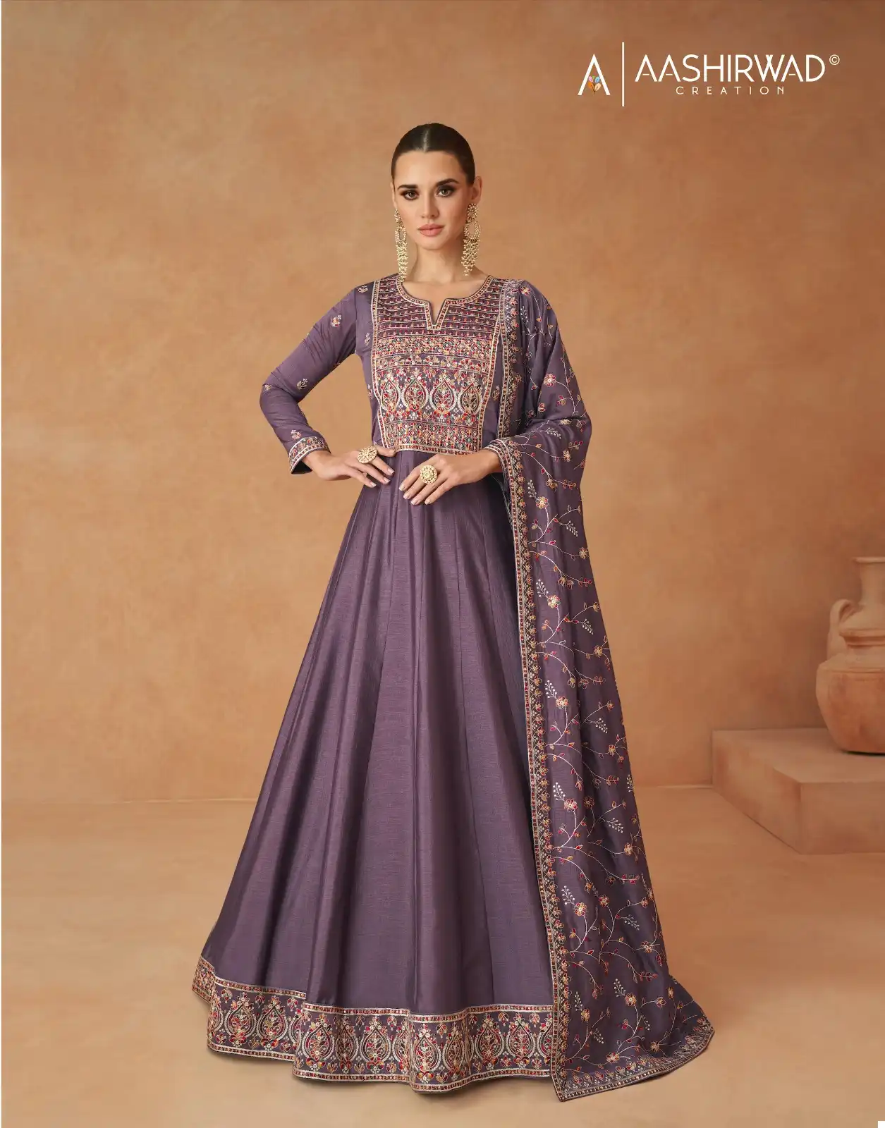 Aashirwad Mastani Premium Silk Wholesale Readymade Wedding Suit Catalog — Wholesale Salwar Suits, Aashirwad Creation wholesale from Surat - Gallery Image 3