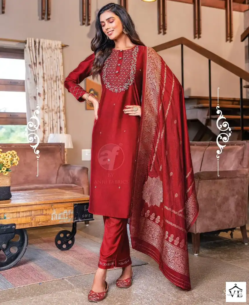 Anju Fabrics Mayuri Vol 3 Viscose Wholesale Designer Readymade Salwar Suit Catalog — Wholesale Salwar Suits, MPA wholesale from Surat — view 1