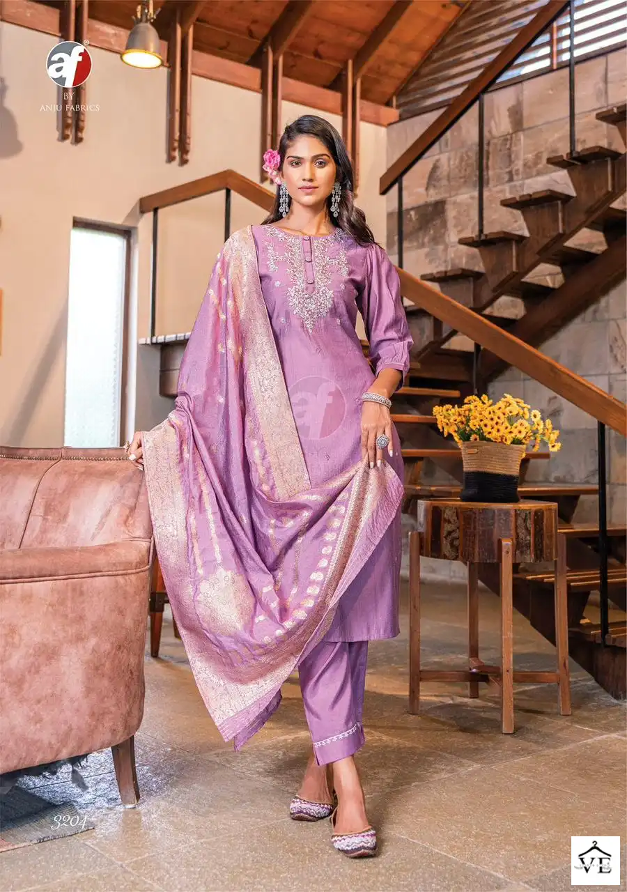 Anju Fabrics Mayuri Vol 3 Viscose Wholesale Designer Readymade Salwar Suit Catalog — Wholesale Salwar Suits, MPA wholesale from Surat - Gallery Image 3