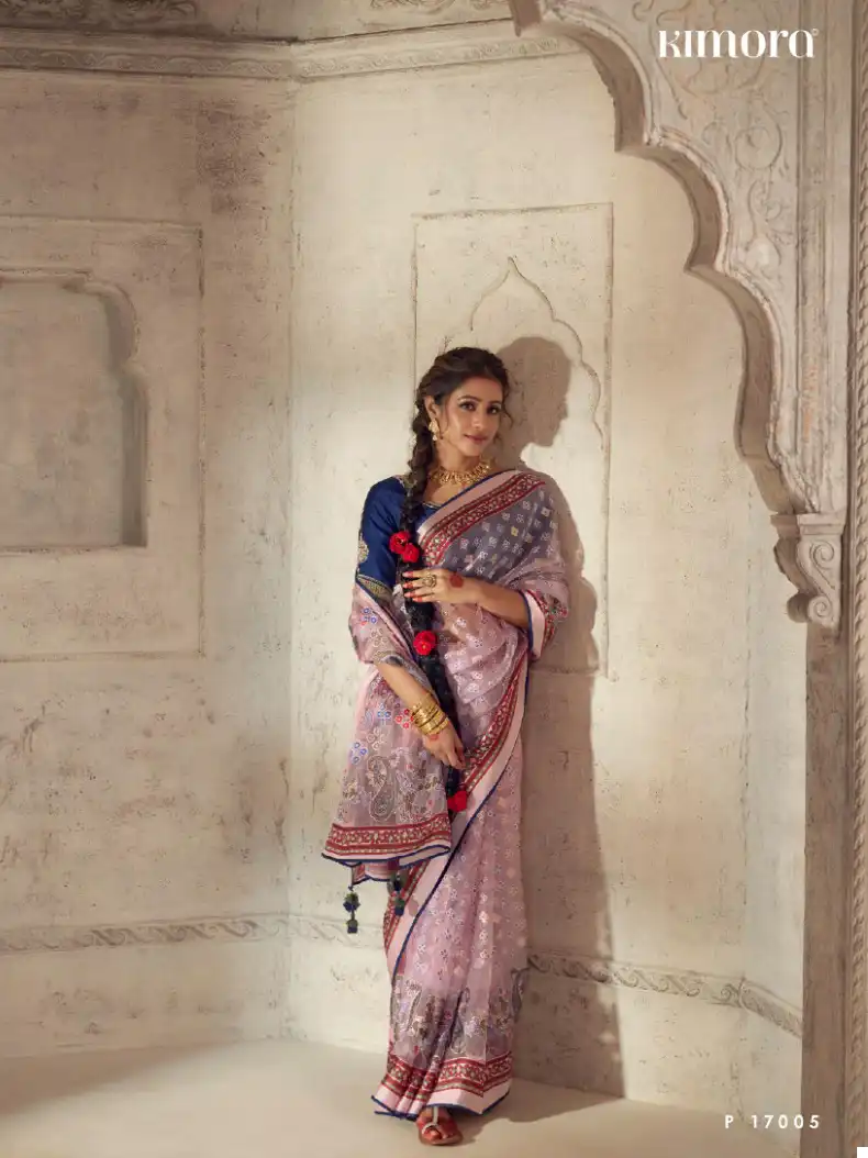 Kimora Meera Premium Vol 13 Soft Brasso Organza Wholesale Fancy Saree Catalog — Wholesale Sarees, Kimora wholesale from Surat - Gallery Image 6