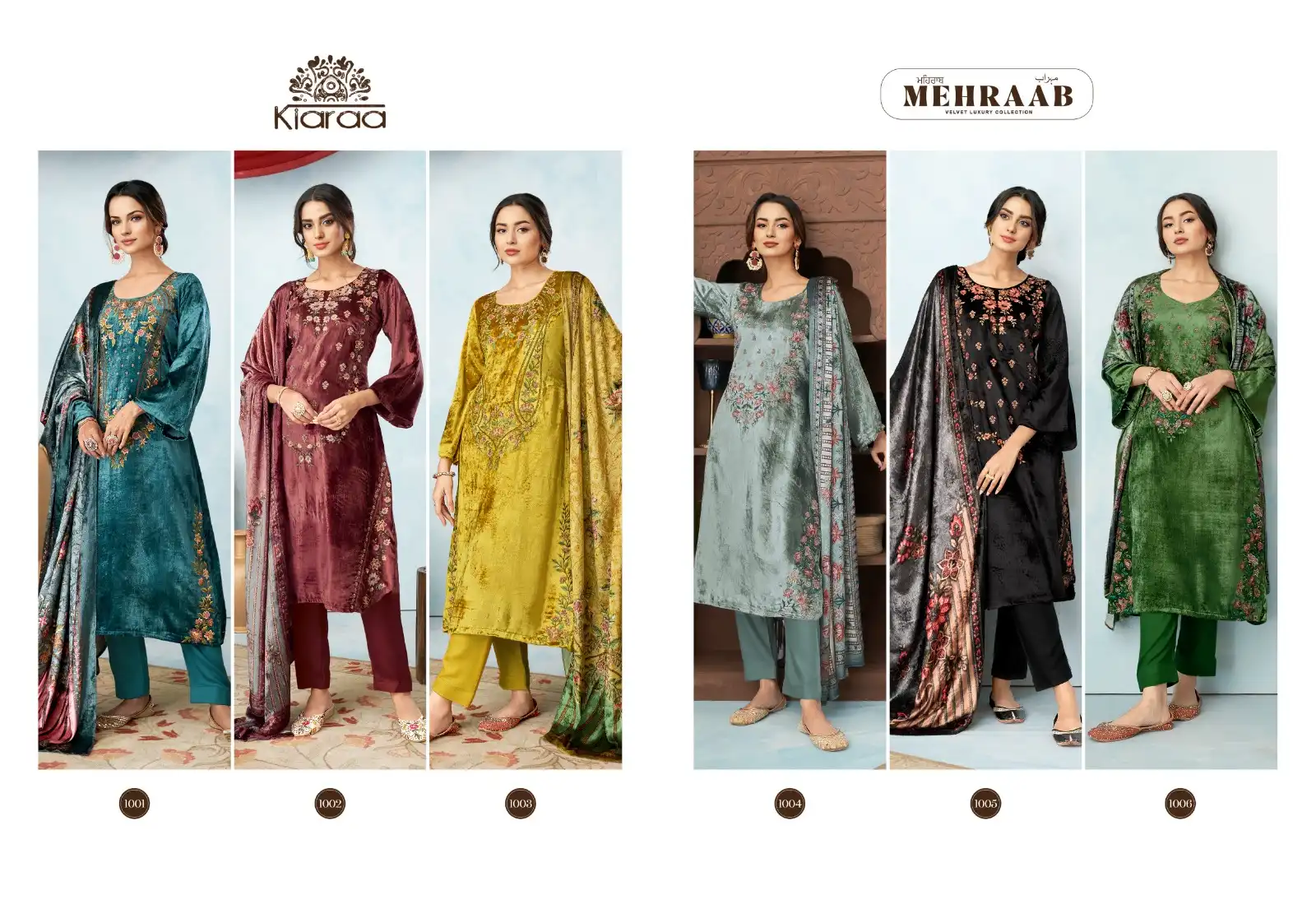 Kiaraa Mehraab Pure Viscose Luxury Velvet Wholesale Winter Wear Suits Catalog — Wholesale Salwar Suits, MPA wholesale from Surat — view 8