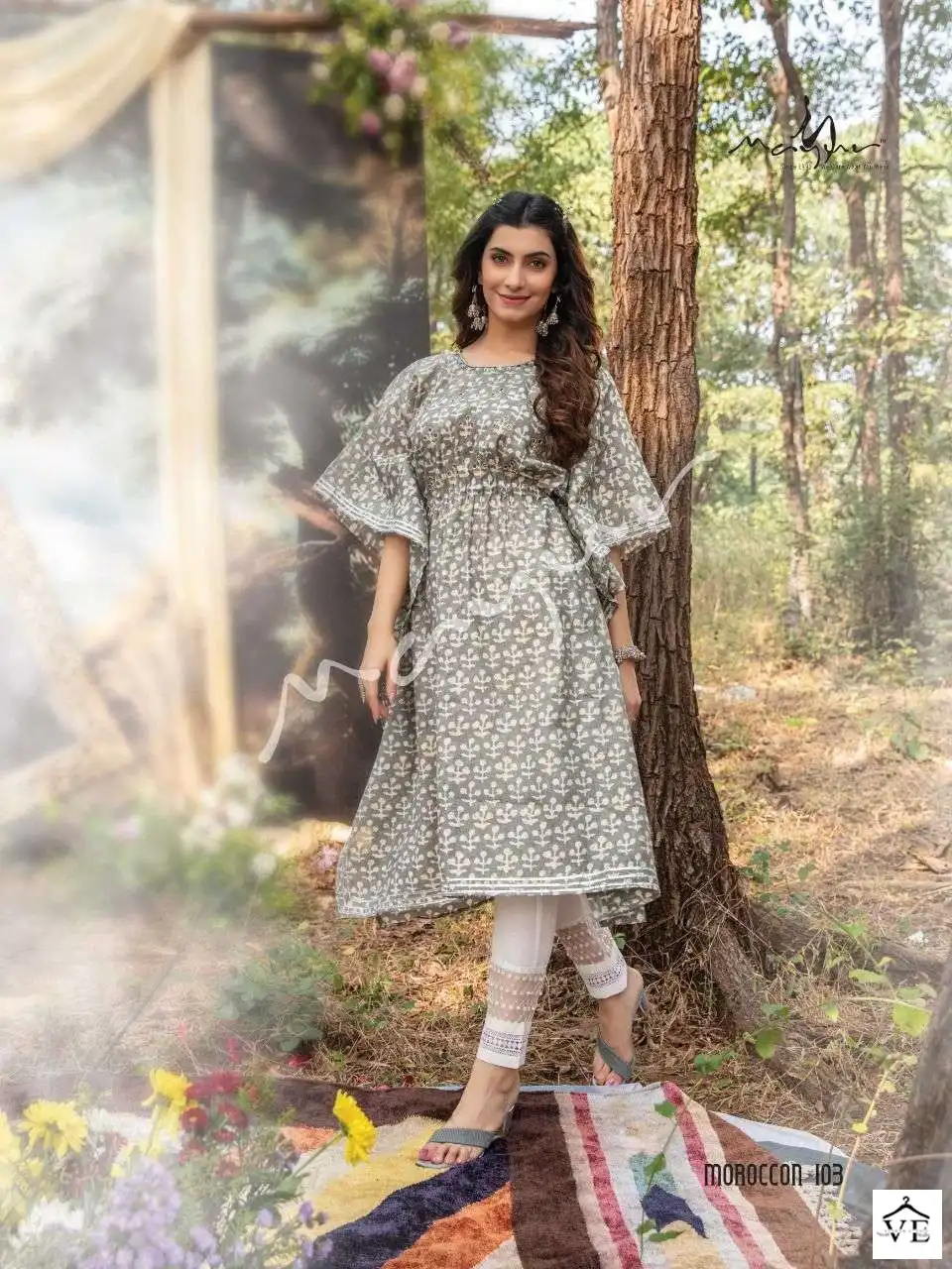 Mayur Moroccon Premium Modal Muslin Wholesale Designer Kurti With Pant Catalog — Wholesale Kurtis, Mayur Dress wholesale from Surat - Gallery Image 5