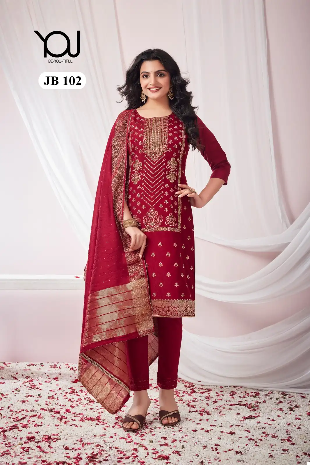 Vardan Ethnic Muskan 1 Banarasi Jacquard Wholesale Designer Readymade Salwar Suit — Wholesale Salwar Suits, MPA wholesale from Surat - Gallery Image 3