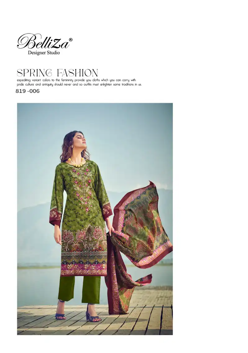 Belliza Naira Vol 18 Cotton Wholesale Salwar Suit Catalog — Wholesale Salwar Suits, Belliza Designer wholesale from Surat - Gallery Image 7