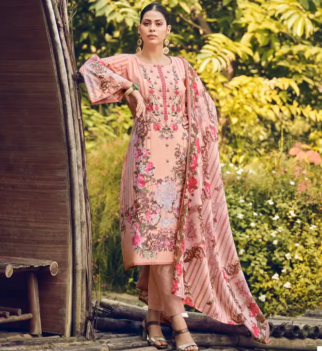 Belliza Designer Naira Vol 20 Cotton Wholesale Fancy Self Embroidery Work Salwar Suit Catalog — Wholesale Salwar Suits, Belliza Designer wholesale from Surat — view 1