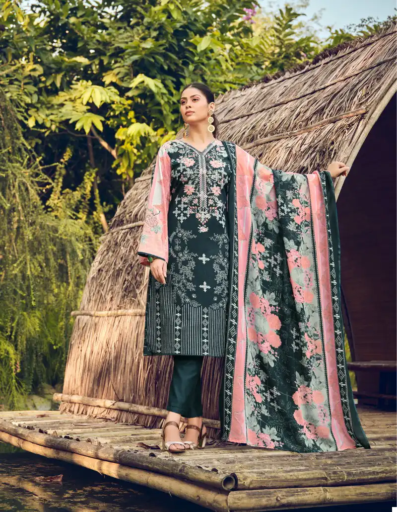 Belliza Designer Naira Vol 20 Cotton Wholesale Fancy Self Embroidery Work Salwar Suit Catalog — Wholesale Salwar Suits, Belliza Designer wholesale from Surat - Gallery Image 8