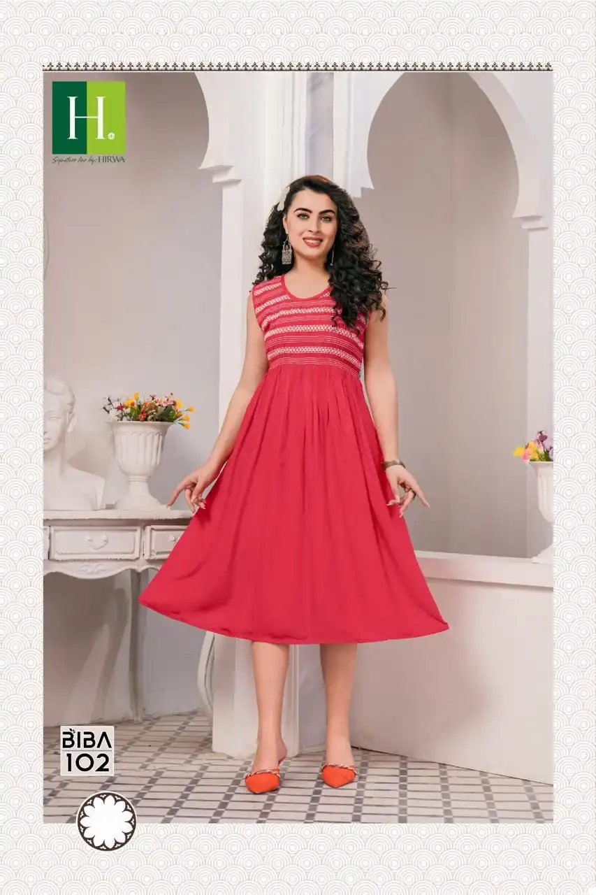 Hirwa Naira Vol 5 Self-Woven Fancy Viscose Rayon Wholesale Naira Cut Kurti Catalog - 7 Pcs Set — Wholesale Kurtis, MPA wholesale from Surat - Gallery Image 4
