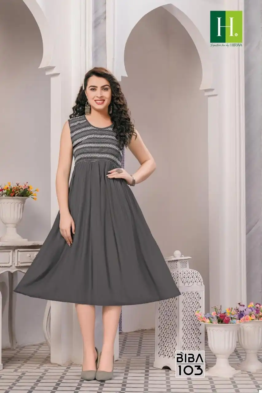 Hirwa Naira Vol 5 Self-Woven Fancy Viscose Rayon Wholesale Naira Cut Kurti Catalog - 7 Pcs Set — Wholesale Kurtis, MPA wholesale from Surat - Gallery Image 6