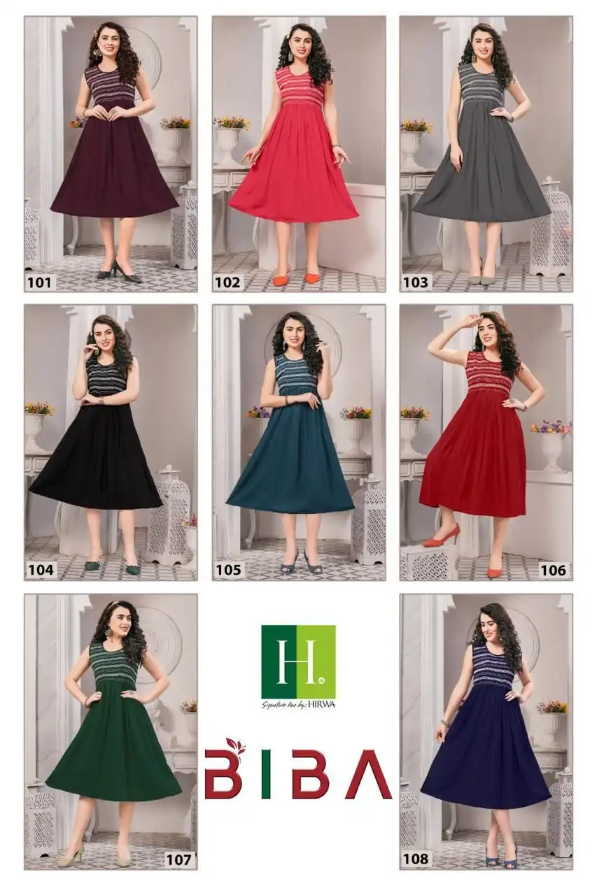 Hirwa Naira Vol 5 Self-Woven Fancy Viscose Rayon Wholesale Naira Cut Kurti Catalog - 7 Pcs Set — Wholesale Kurtis, MPA wholesale from Surat — view 9