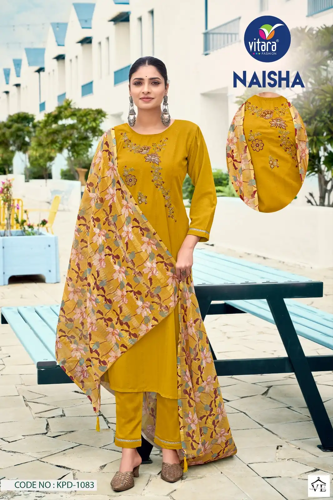 Vitara Naisha Heavy Viscose Weaving Wholesale Readymade Salwar Suit Catalog — Wholesale Salwar Suits, MPA wholesale from Surat - Gallery Image 3