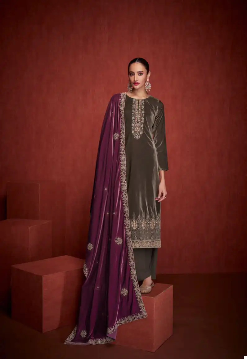Mumtaz Arts Najakat E Leela Velvet Wholesale Designer Winter Wear Salwar Suit Catalog — Wholesale Salwar Suits, MPA wholesale from Surat - Gallery Image 3