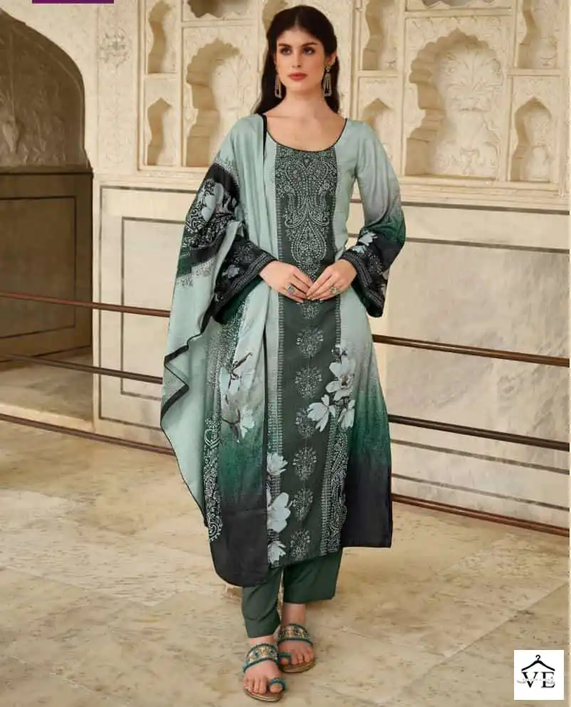 Fida Nalika Kashmiri Wool Pashmina Wholesale Winter Wear Salwar Suit Catalog — Wholesale Salwar Suits, MPA wholesale from Surat — view 1