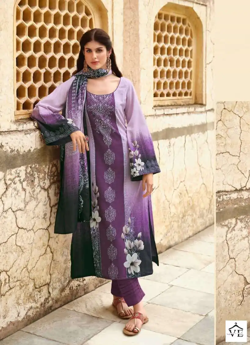 Fida Nalika Kashmiri Wool Pashmina Wholesale Winter Wear Salwar Suit Catalog — Wholesale Salwar Suits, MPA wholesale from Surat - Gallery Image 4