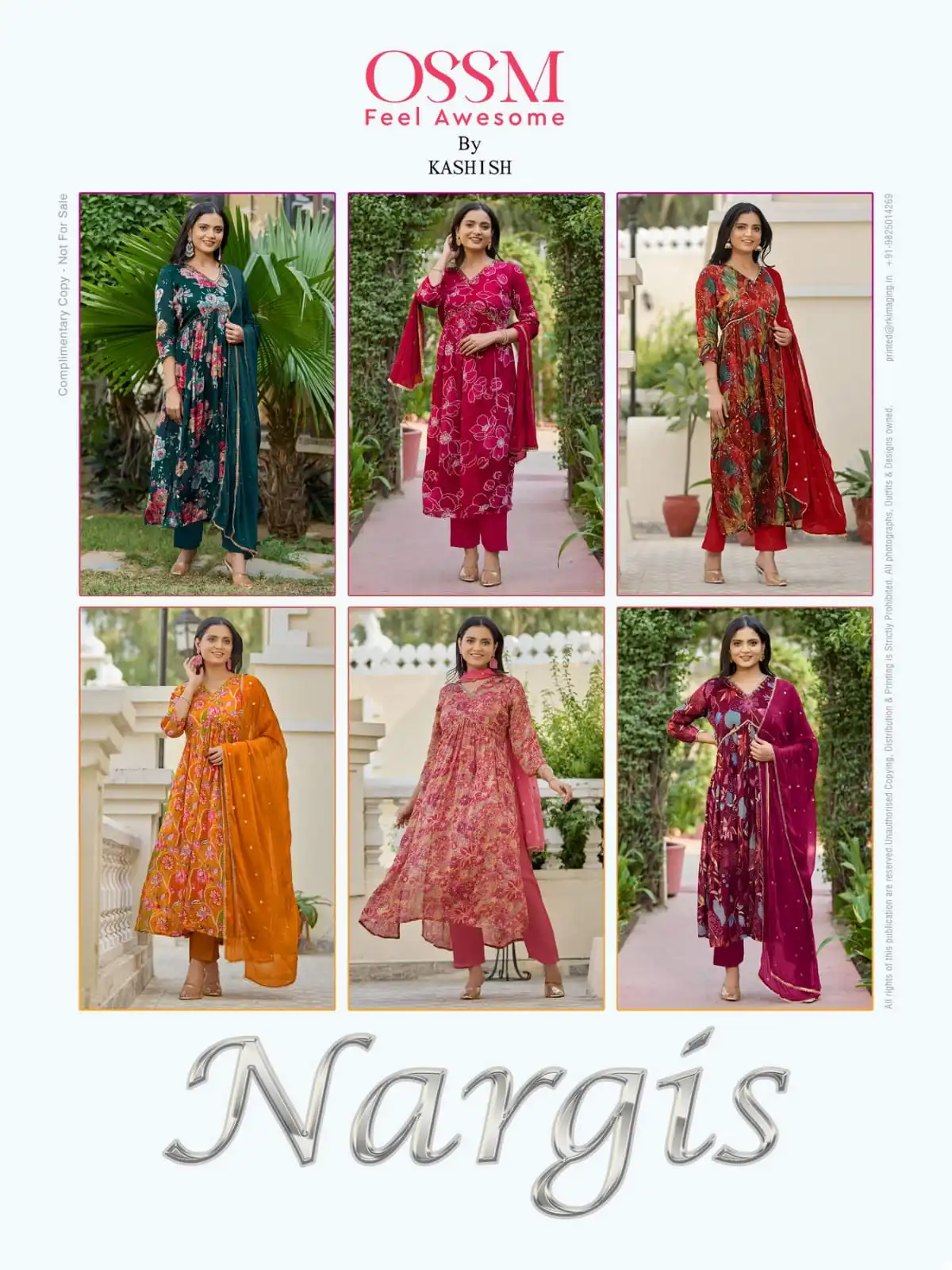 Ossm Nargis Premium Chinon Wholesale Readymade Salwar Suit Catalog — Wholesale Salwar Suits, MPA wholesale from Surat — view 7