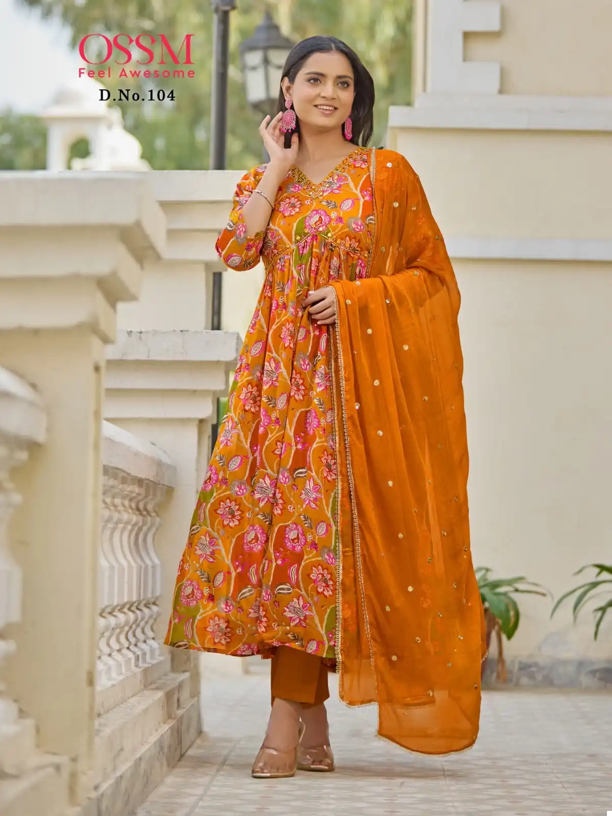 Ossm Nargis Premium Chinon Wholesale Readymade Salwar Suit Catalog — Wholesale Salwar Suits, MPA wholesale from Surat - Gallery Image 4