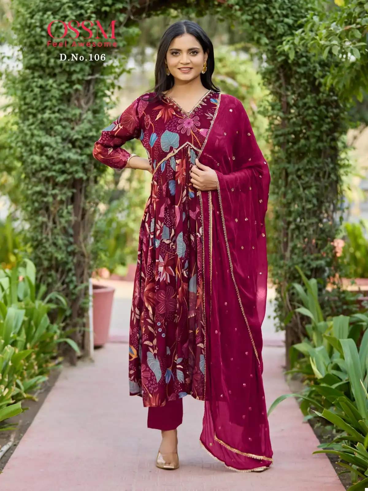 Ossm Nargis Premium Chinon Wholesale Readymade Salwar Suit Catalog — Wholesale Salwar Suits, MPA wholesale from Surat - Gallery Image 5