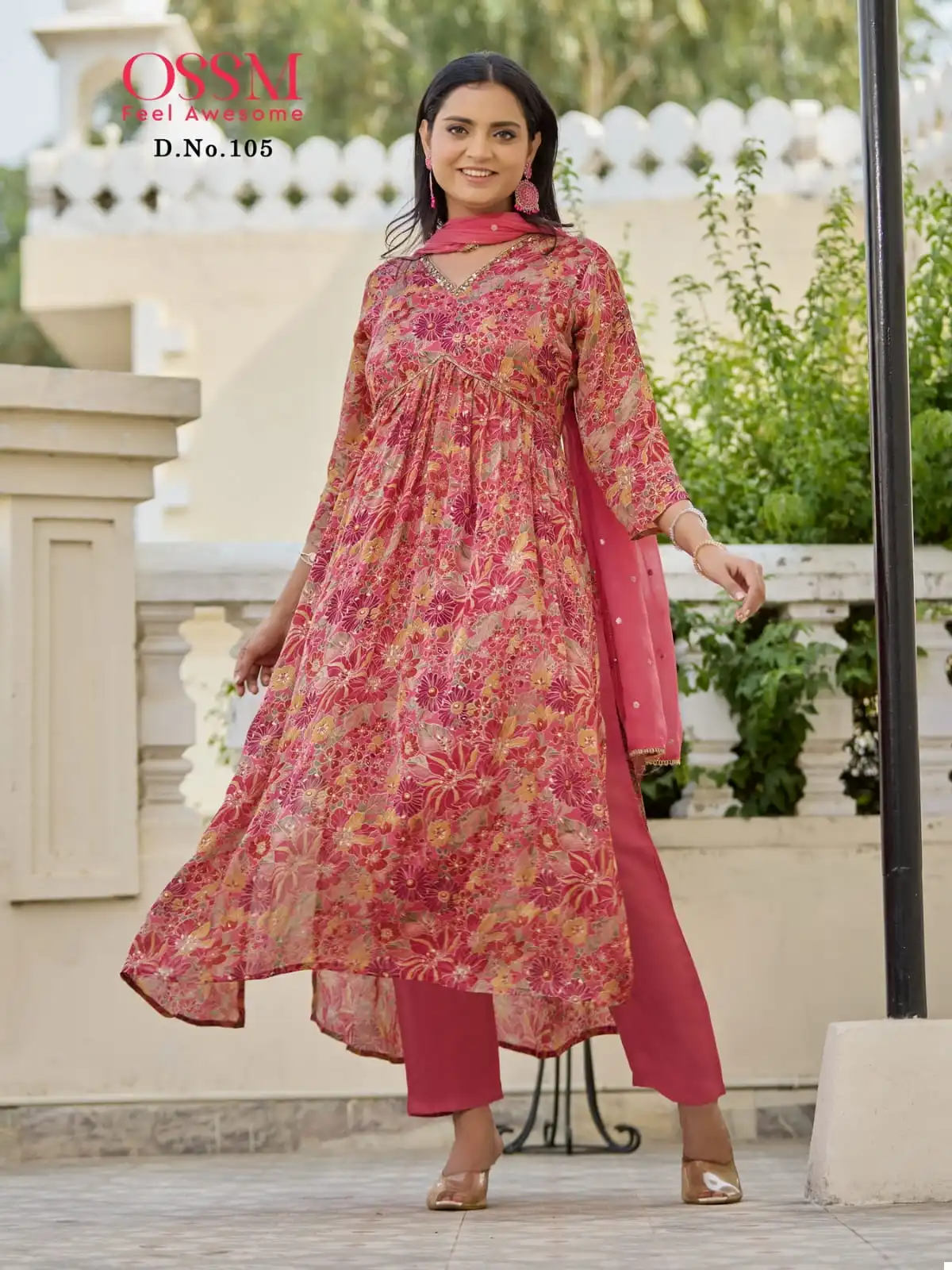 Ossm Nargis Premium Chinon Wholesale Readymade Salwar Suit Catalog — Wholesale Salwar Suits, MPA wholesale from Surat - Gallery Image 6