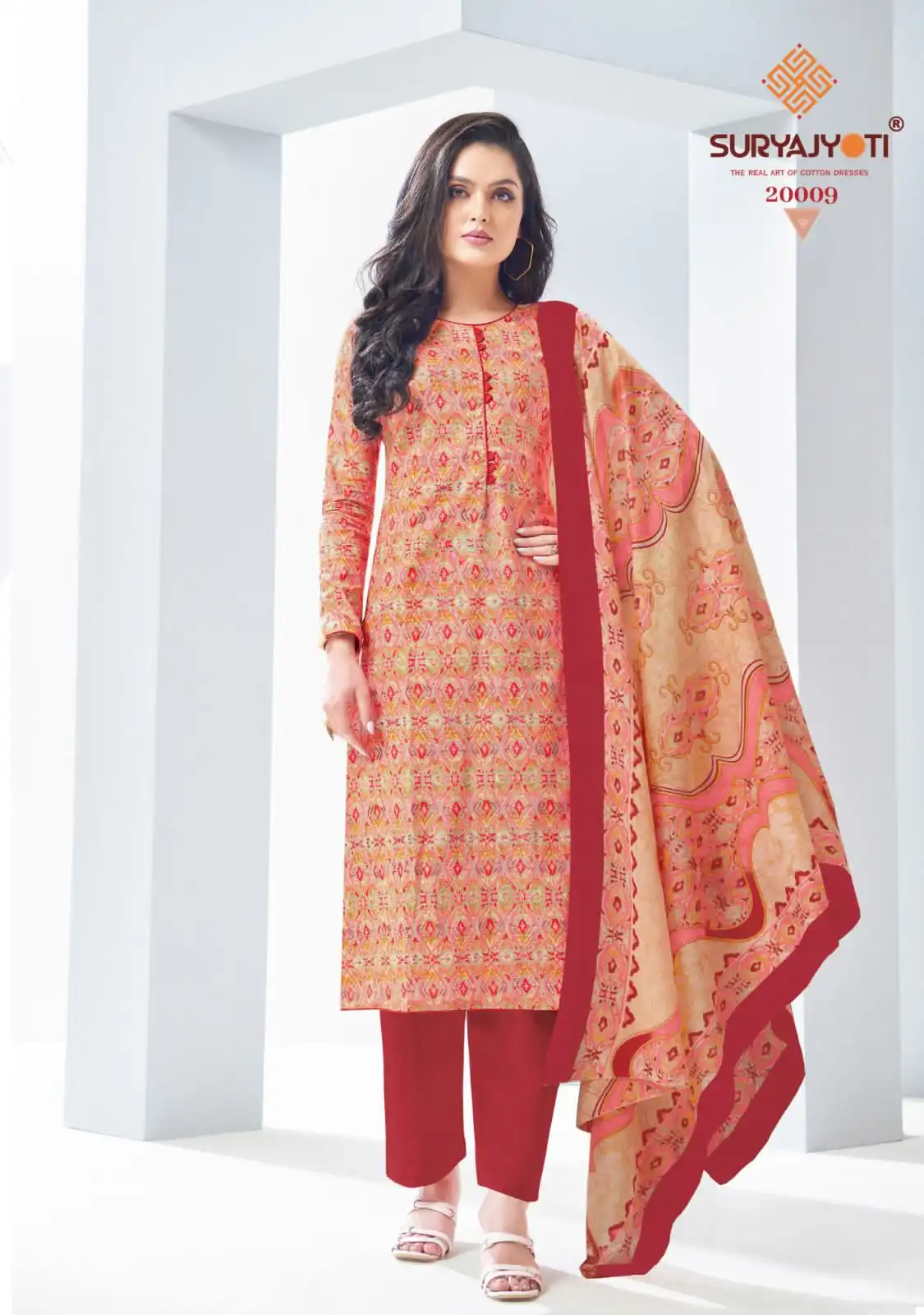 Suryajyoti Nargis Cotton Vol 20 Cotton Wholesale Salwar Suit Catalog — Wholesale Salwar Suits, MPA wholesale from Surat - Gallery Image 5