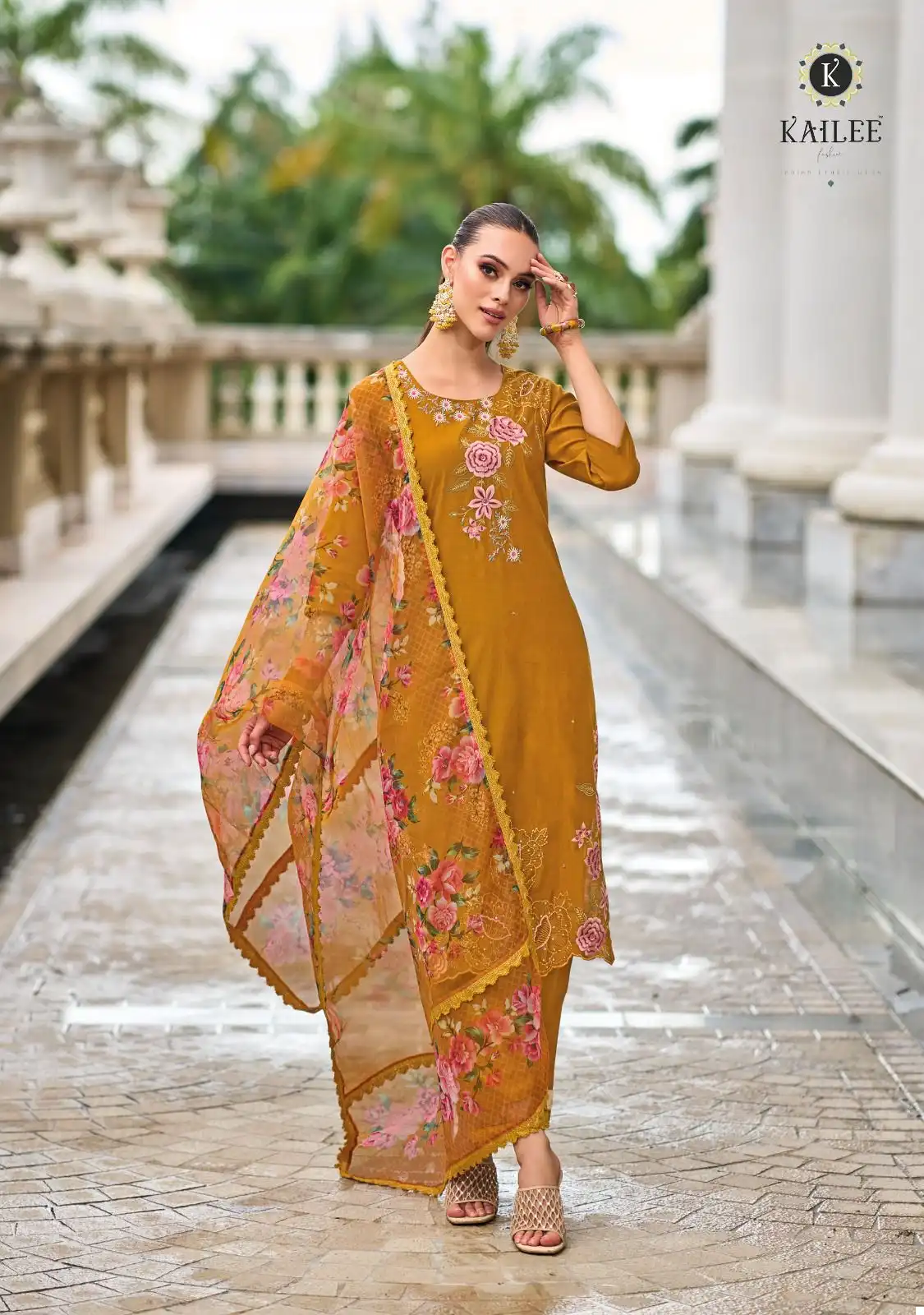 Kailee Fashion Nazakat Vol-3 Pure Viscose Silk Wholesale Readymade Suits Catalog — Wholesale Salwar Suits, Kailee Fashion wholesale from Surat - Gallery Image 4