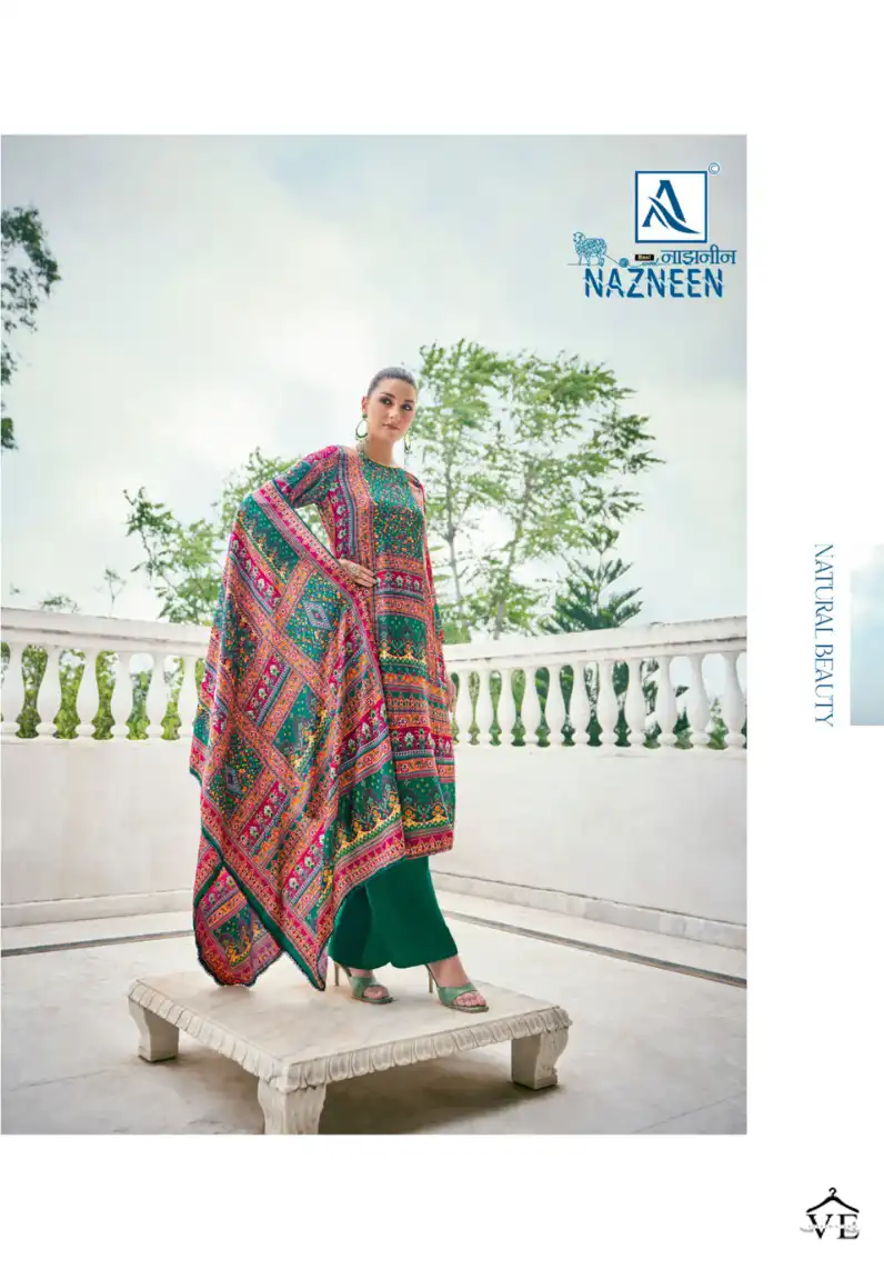 Alok Suit Nazneen Premium Viscose Pashmina Wholesale Winter Wear Salwar Suit Catalog — Wholesale Salwar Suits, Alok Suit wholesale from Surat - Gallery Image 2