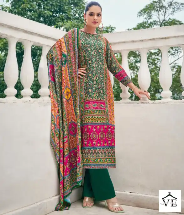 Alok Suit Nazneen Premium Viscose Pashmina Wholesale Winter Wear Salwar Suit Catalog — Wholesale Salwar Suits, Alok Suit wholesale from Surat — view 1