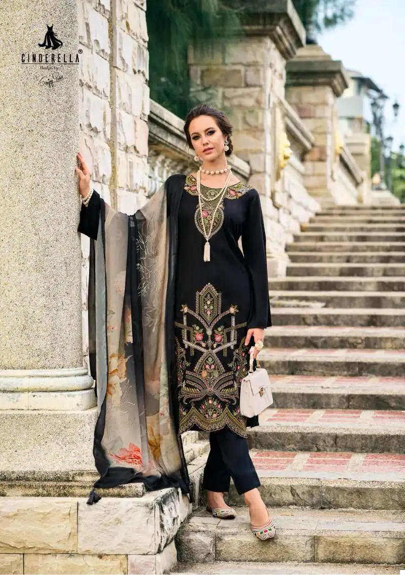 Ibiza Needle Wonder Pashmina Wholesale Fancy Embroidery Works Winter Wear Salwar Suit Catalog — Wholesale Salwar Suits, Ibiza wholesale from Surat - Gallery Image 6