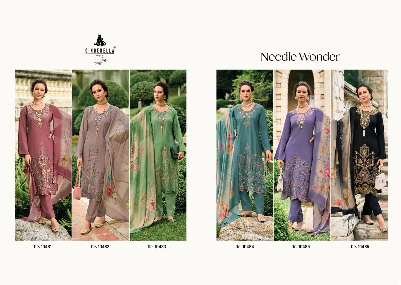 Ibiza Needle Wonder Pashmina Wholesale Fancy Embroidery Works Winter Wear Salwar Suit Catalog — Wholesale Salwar Suits, Ibiza wholesale from Surat — view 7
