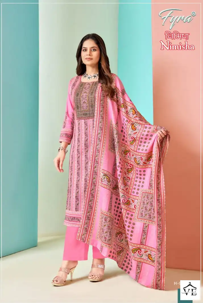 Fyra Nimisha Pashmina Wholesale Swarovski Work Salwar Suit Catalog — Wholesale Salwar Suits, MPA wholesale from Surat - Gallery Image 2