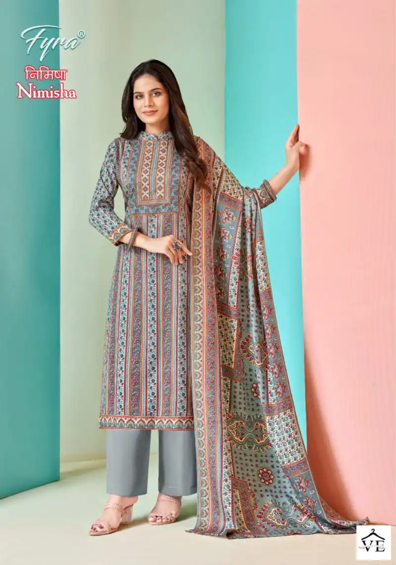 Fyra Nimisha Pashmina Wholesale Swarovski Work Salwar Suit Catalog — Wholesale Salwar Suits, MPA wholesale from Surat - Gallery Image 3