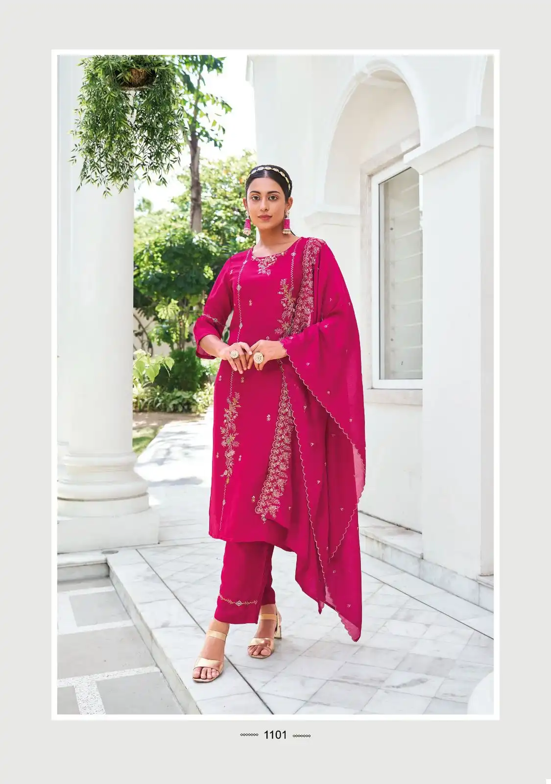 Lady Leela Noor Venice Silk Wholesale Readymade Suits Catalog — Wholesale Salwar Suits, Lady Leela wholesale from Surat - Gallery Image 2