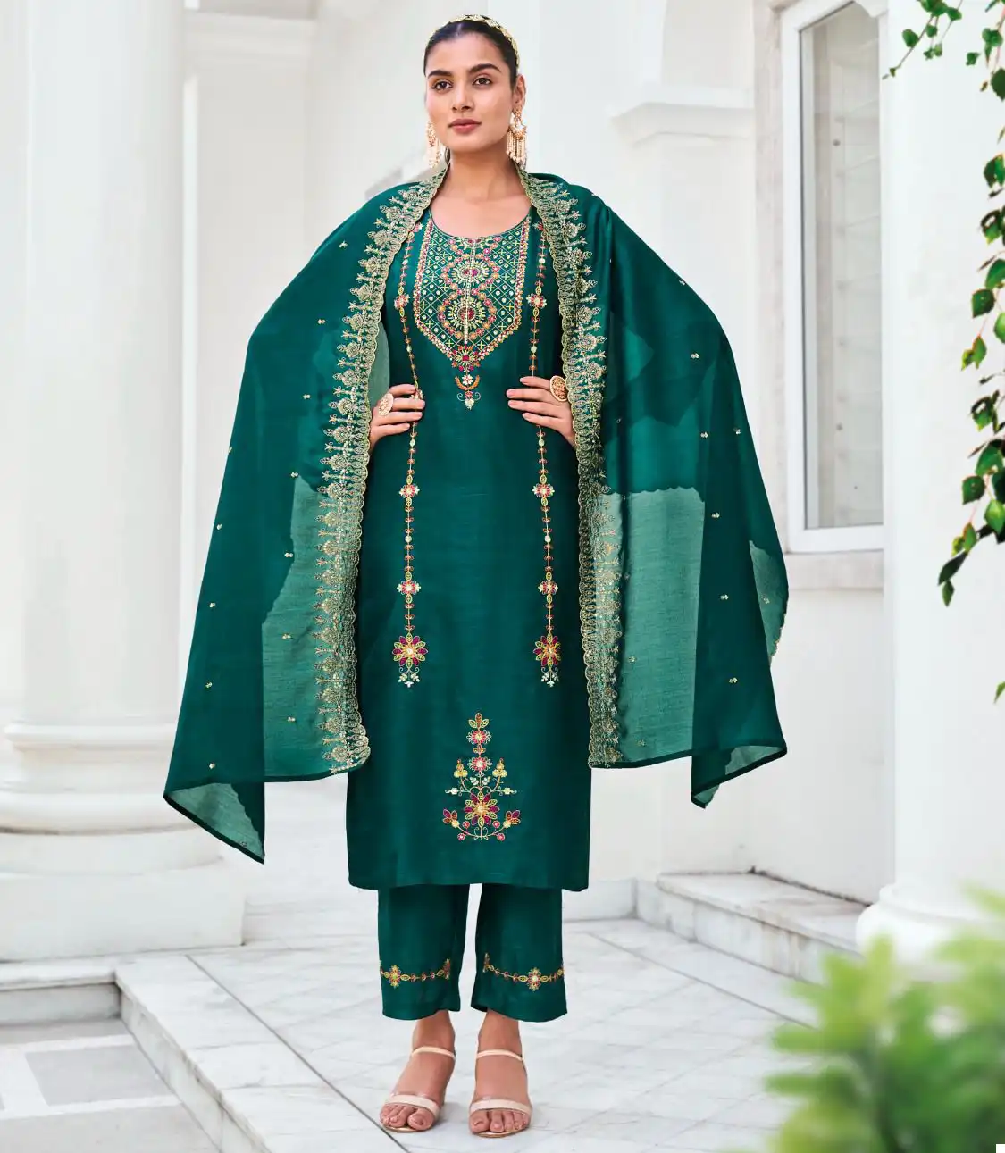 Lady Leela Noor Venice Silk Wholesale Readymade Suits Catalog — Wholesale Salwar Suits, Lady Leela wholesale from Surat — view 1