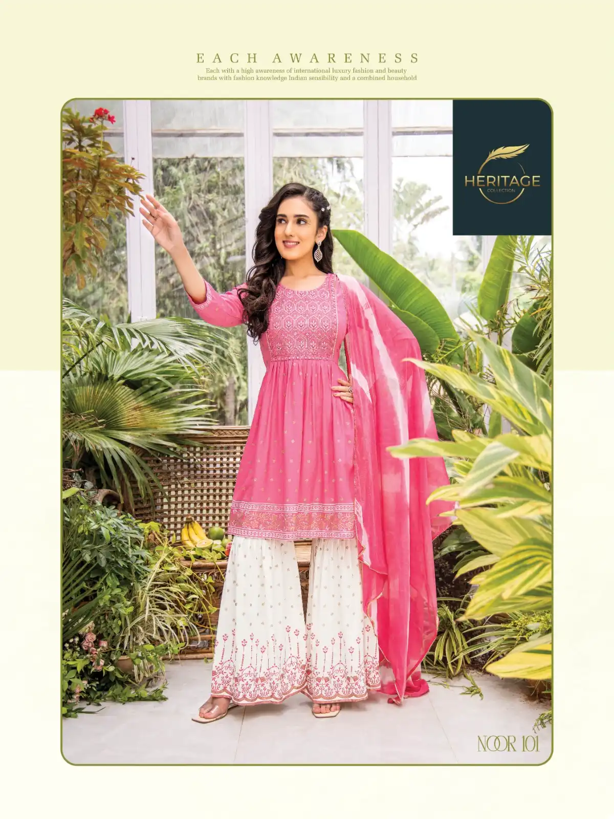 Heritage Noor Rayon Slub Wholesale Readymade Salwar Suit Catalog — Wholesale Salwar Suits, MPA wholesale from Surat - Gallery Image 2