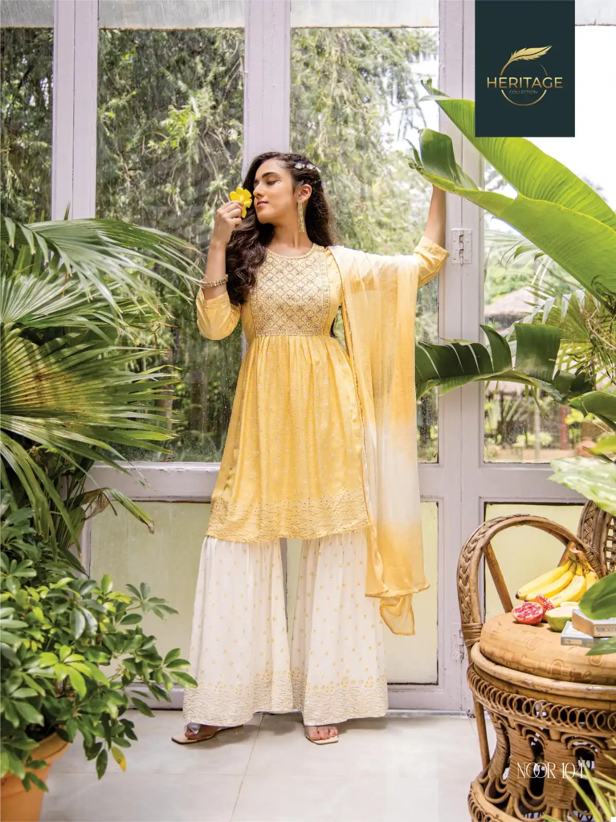 Heritage Noor Rayon Slub Wholesale Readymade Salwar Suit Catalog — Wholesale Salwar Suits, MPA wholesale from Surat - Gallery Image 3
