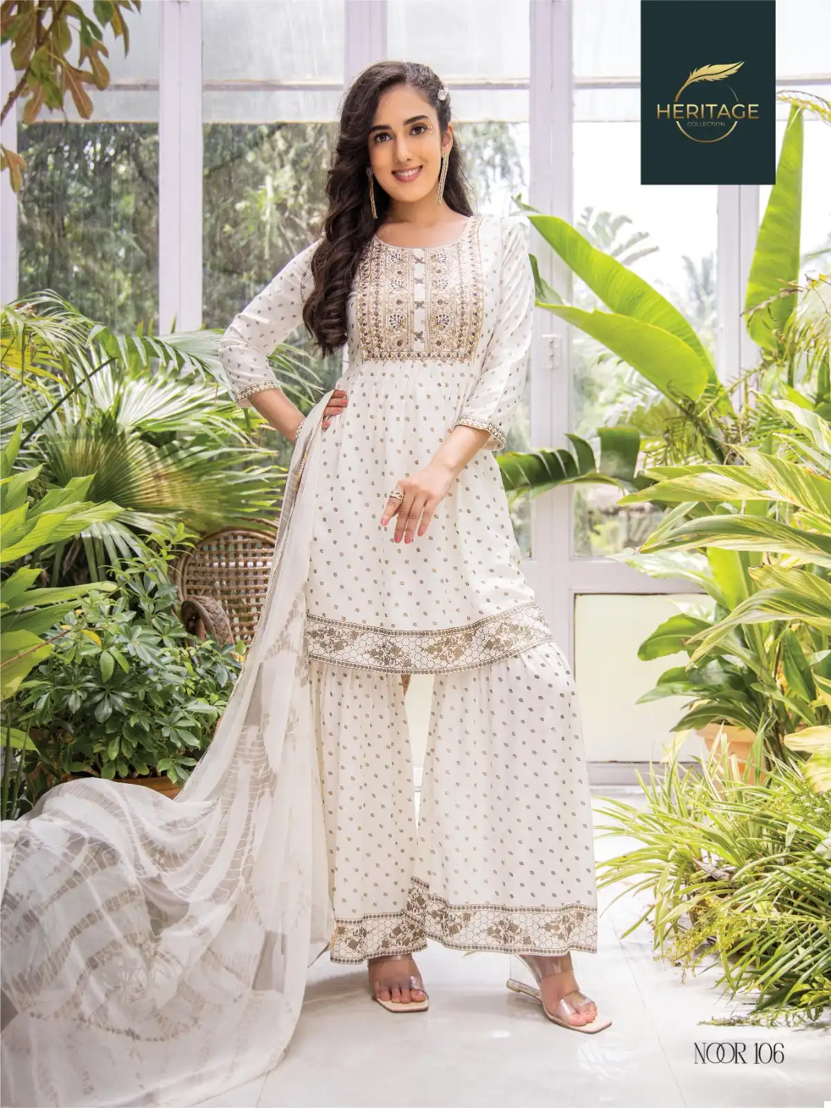 Heritage Noor Rayon Slub Wholesale Readymade Salwar Suit Catalog — Wholesale Salwar Suits, MPA wholesale from Surat - Gallery Image 5
