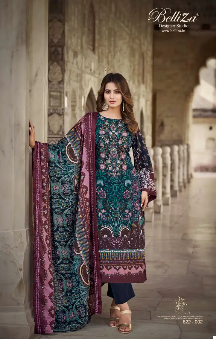 Belliza Nooriyat Crepe Wholesale Salwar Suit Catalog — Wholesale Salwar Suits, Belliza Designer wholesale from Surat — Photo 5