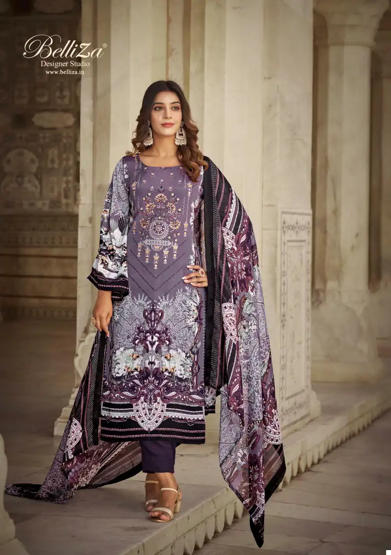 Belliza Nooriyat Crepe Wholesale Salwar Suit Catalog — Wholesale Salwar Suits, Belliza Designer wholesale from Surat — Photo 6
