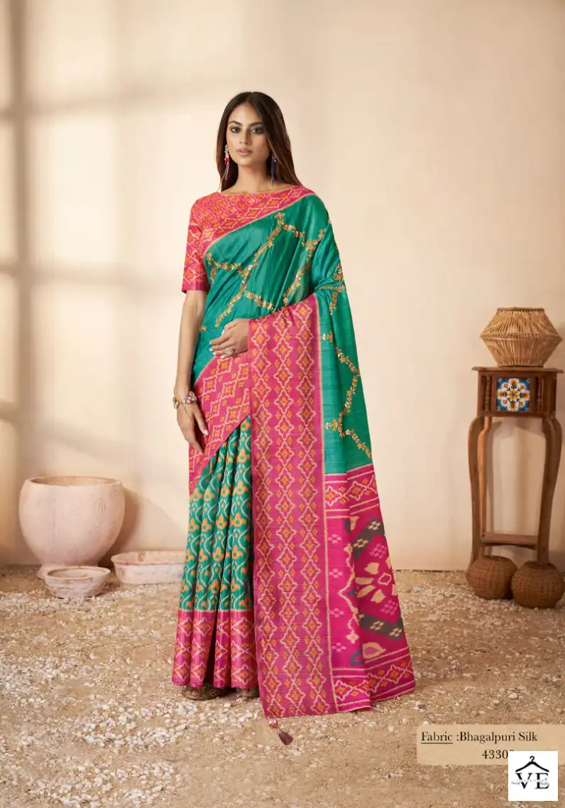 Mahotsav Swasti Gajji Silk Wholesale Designer Saree Catalog — Wholesale Sarees, MPA wholesale from Surat - Gallery Image 7