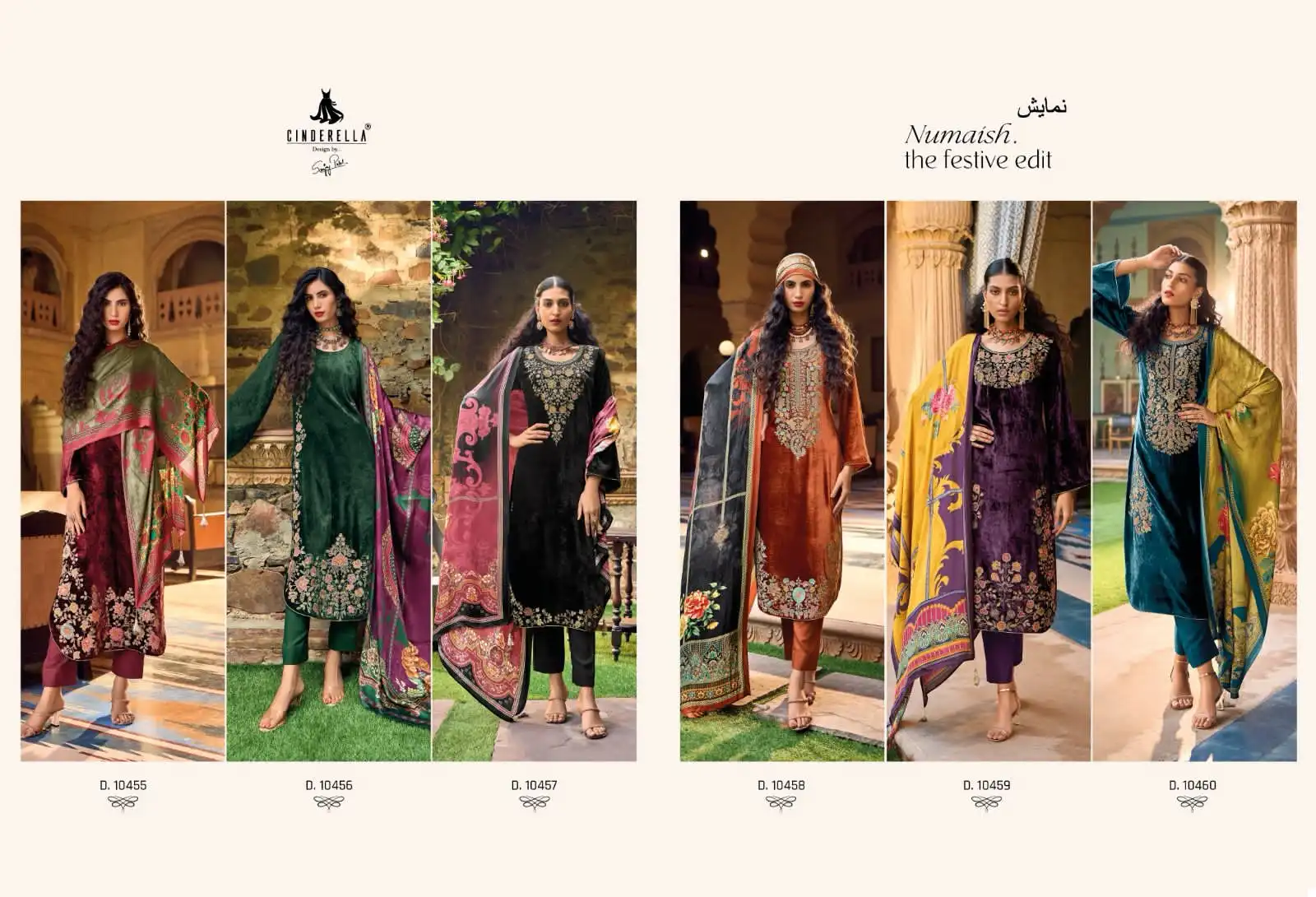 Ibiza Numaisa Pure Persian Viscose Velvet Wholesale Designer Winter Wear Salwar Suit Catalog — Wholesale Salwar Suits, MPA wholesale from Surat — view 6