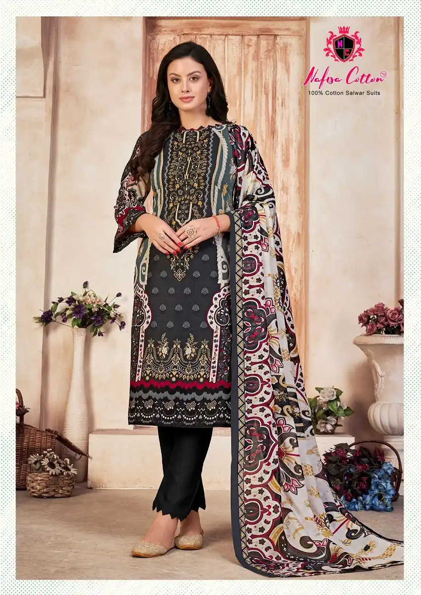 Nafisa Mahera Soft Cotton Wholesale Karachi Suit Catalog - 6 Pcs Set — Wholesale Salwar Suits, MPA wholesale from Surat - Gallery Image 3