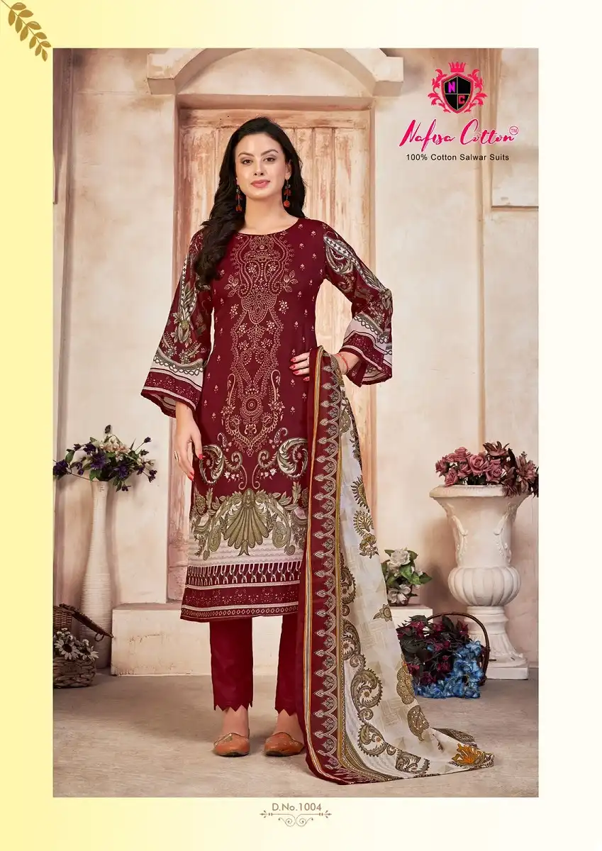 Nafisa Mahera Soft Cotton Wholesale Karachi Suit Catalog - 6 Pcs Set — Wholesale Salwar Suits, MPA wholesale from Surat - Gallery Image 7