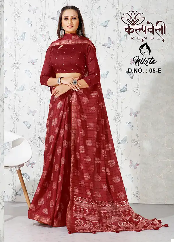 Vardan Ethnic Nikita 5 Fancy Wholesale Sarees Catalog — Wholesale Sarees, MPA wholesale from Surat — view 6