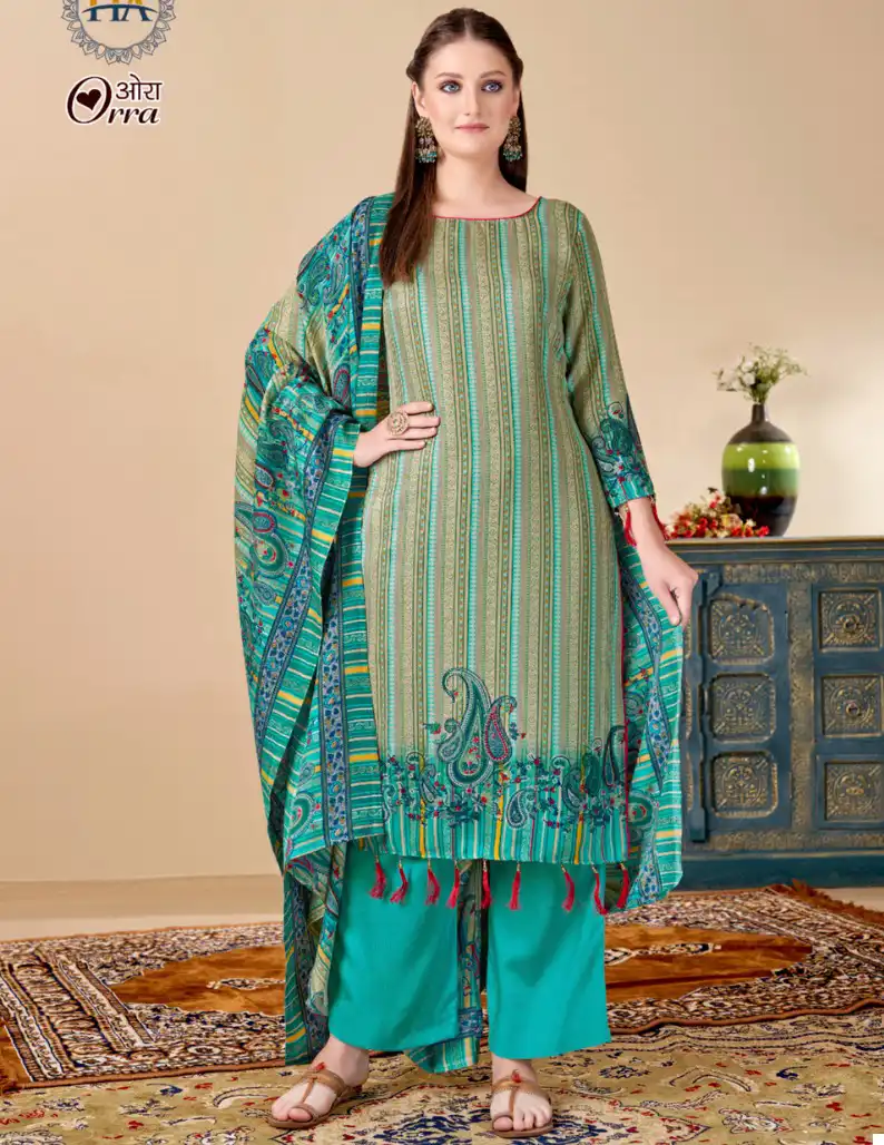 Harshit Maria B Embroidered Velvet Edition 23 Vol 2 Pashmina Wholesale Fancy Works Winter Wear Salwar Suit Catalog — Wholesale Salwar Suits, MPA wholesale from Surat — view 1