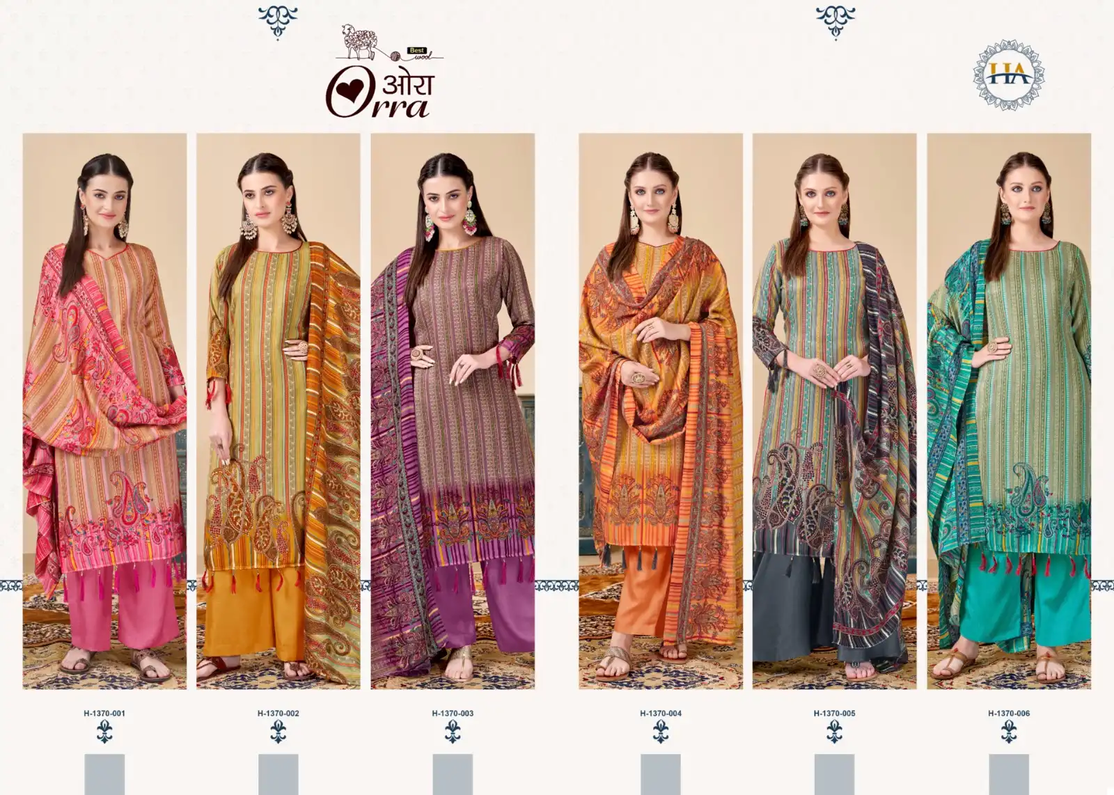 Harshit  Maria B Embroidered Velvet Edition 23 Vol 2 Pashmina Wholesale Fancy Works Winter Wear Salwar Suit Catalog — Wholesale Salwar Suits, MPA wholesale from Surat — view 7