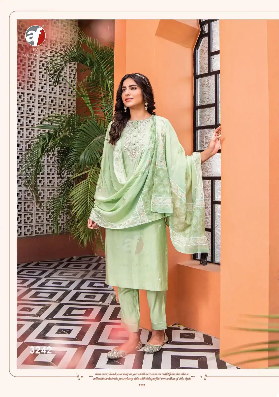 Anju Fabrics Once More Vol 3 Nylon By Viscose Wholesale Readymade Suits Catalog — Wholesale Salwar Suits, MPA wholesale from Surat - Gallery Image 2