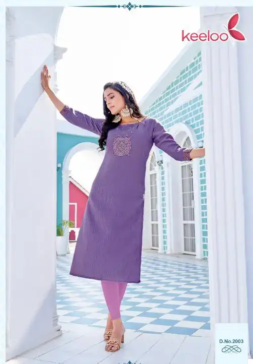 Keeloo Pagalee Vol 2 Fancy Viscose Silk Wholesale Designer Kurtis Catalog — Wholesale Kurtis, MPA wholesale from Surat - Gallery Image 2
