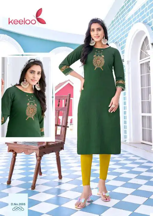 Keeloo Pagalee Vol 2 Fancy Viscose Silk Wholesale Designer Kurtis Catalog — Wholesale Kurtis, MPA wholesale from Surat - Gallery Image 5