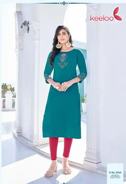 Keeloo Pagalee Vol 2 Fancy Viscose Silk Wholesale Designer Kurtis Catalog — Wholesale Kurtis, MPA wholesale from Surat - Gallery Image 6
