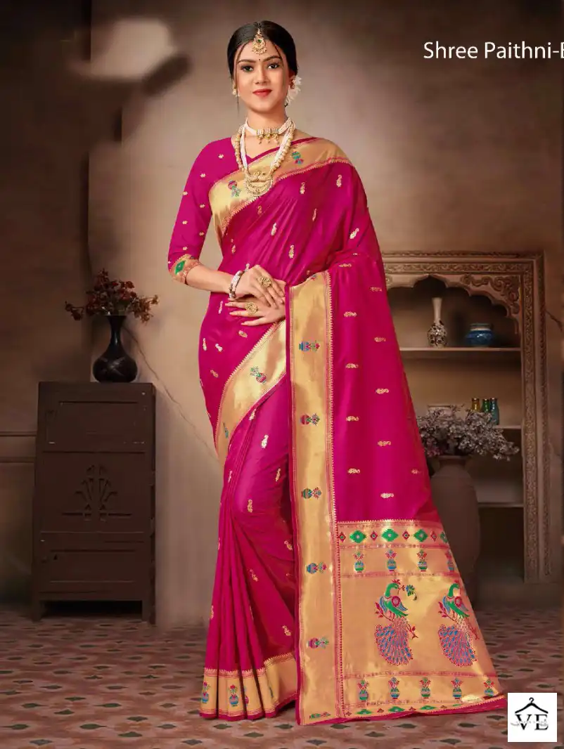 Arihant Paithani Silk Wholesale Sarees — Wholesale Sarees, MPA wholesale from Surat — view 3
