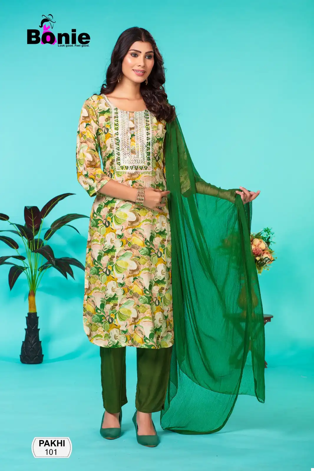 Bonie Pakhi Heavy Rayon Wholesale Readymade Suits Catalog — Wholesale Salwar Suits, bonie wholesale from Surat - Gallery Image 4